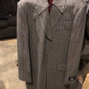 Brand New Peppered Gray Size 42 Long  Suit Jacket